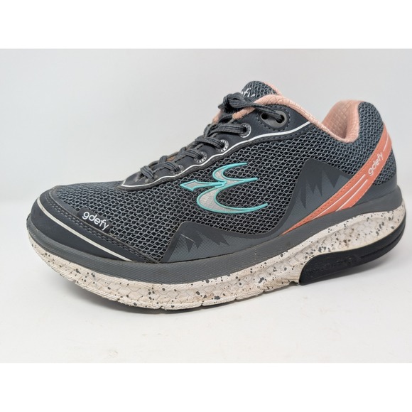 Gravity Defyer Shoes - Gravity Defyer G-Defy Ion Women 9 Grey Walking Shoes TB9024FGP-W VersoShock